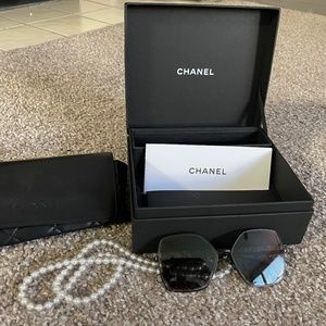Chanel Butterfly Sunglasses Black